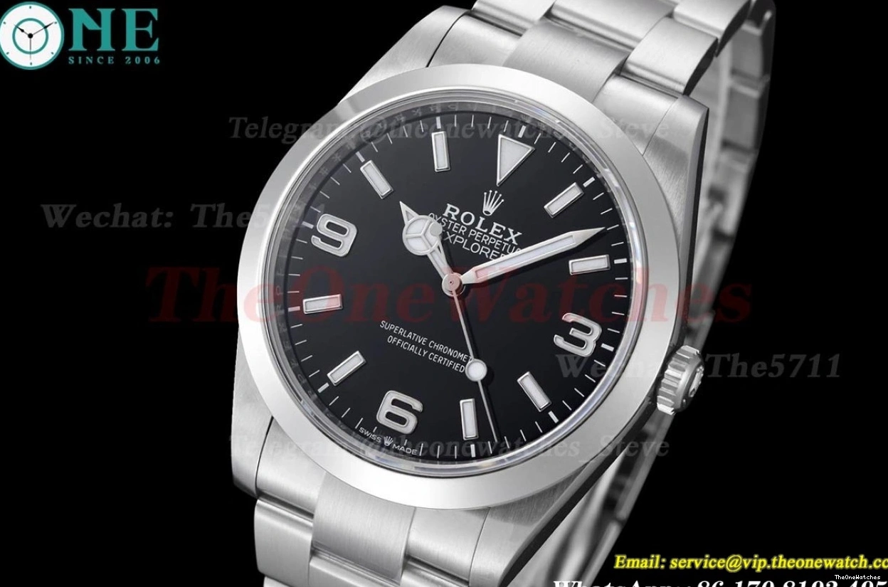 Black Explorer 40mm SS VS3230 224270 SS Dial VSF I 0129